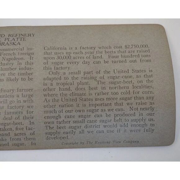 Scotts Bluff Nebraska Stereoview Card Platte River Valley Sugar Beet Field - Picture 5 of 10